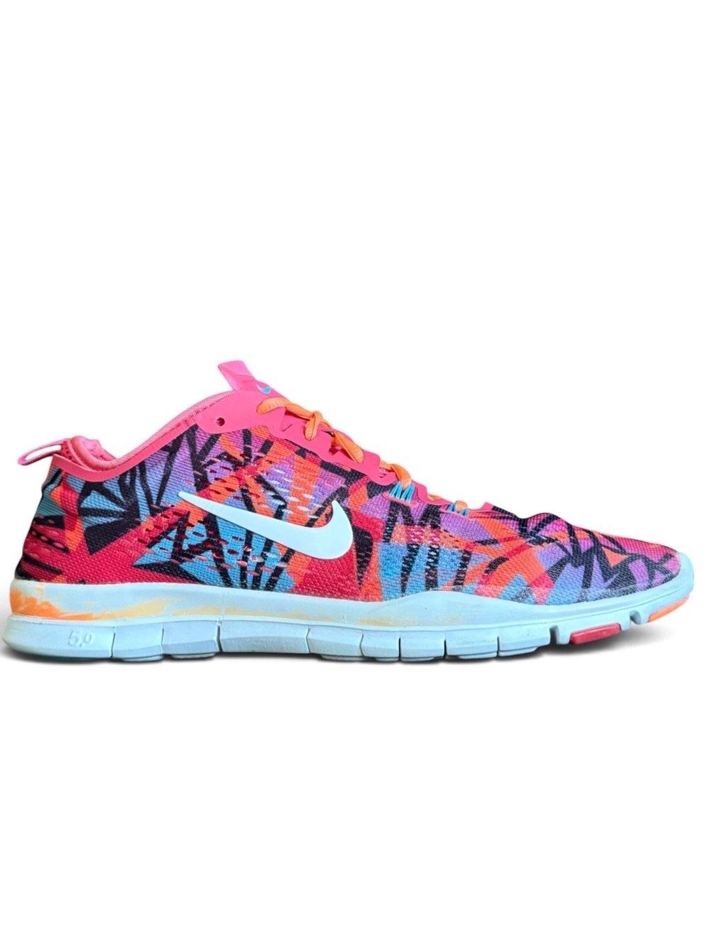 NIKE Free 5.0 TR Fit 4 Multi-Color Mesh Trainers Size 9 Women